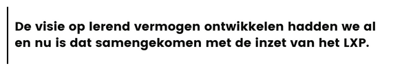 Quote Marlies Timmerman over StreamLXP 2.