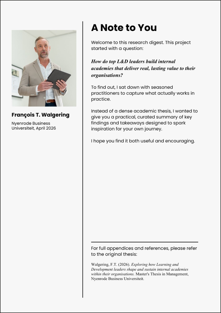 Binnenpagina van de HPA Research Digest met een persoonlijke introductie van de auteur